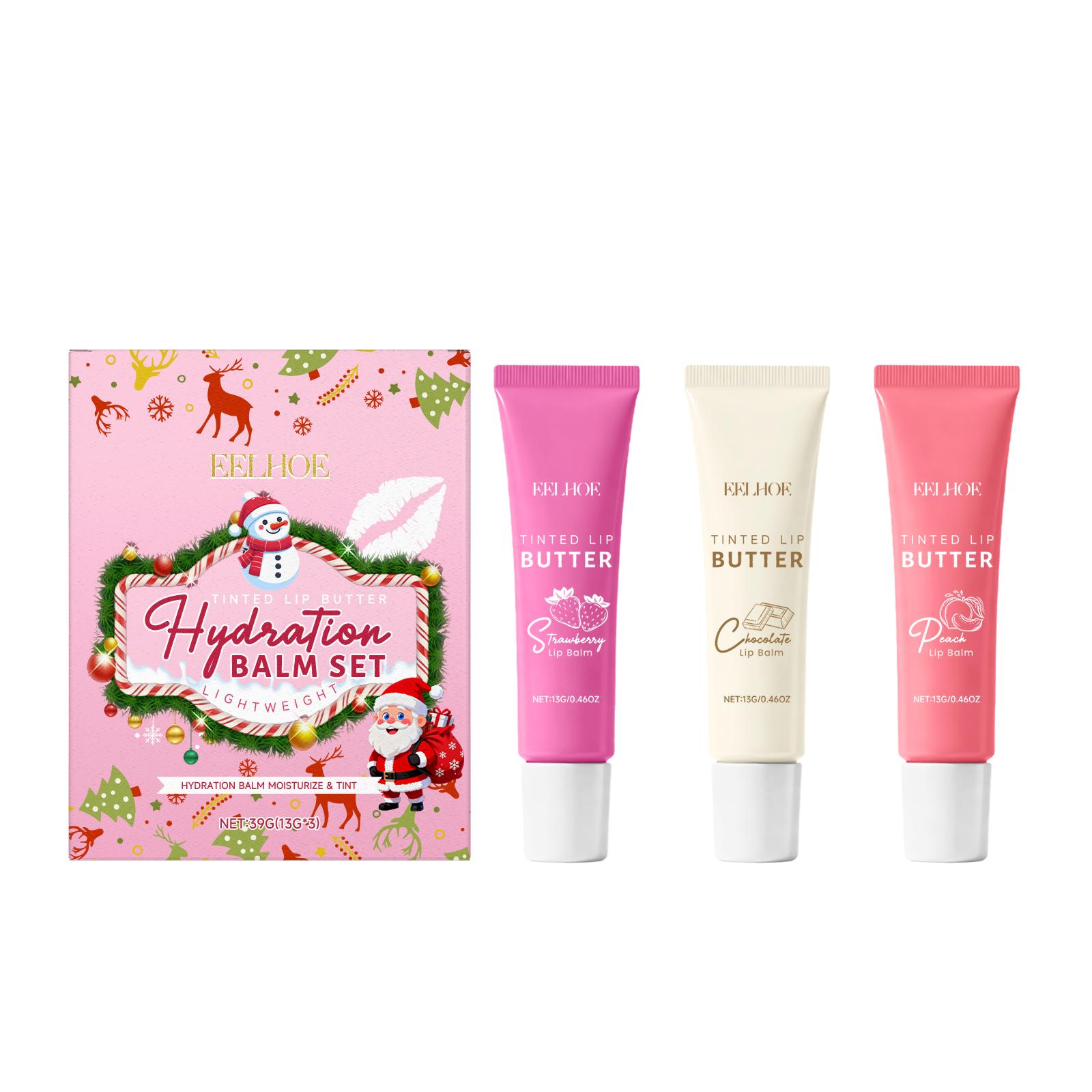 Tinted Lip Balm Set - Hydrating Plumping, Gentle Lip Care for Fuller Lips 13gx3pcs
Tinted Lip Balm Set - Hydrating Plumping, Gentle Lip Care for Fuller Lips 13gx3pcs