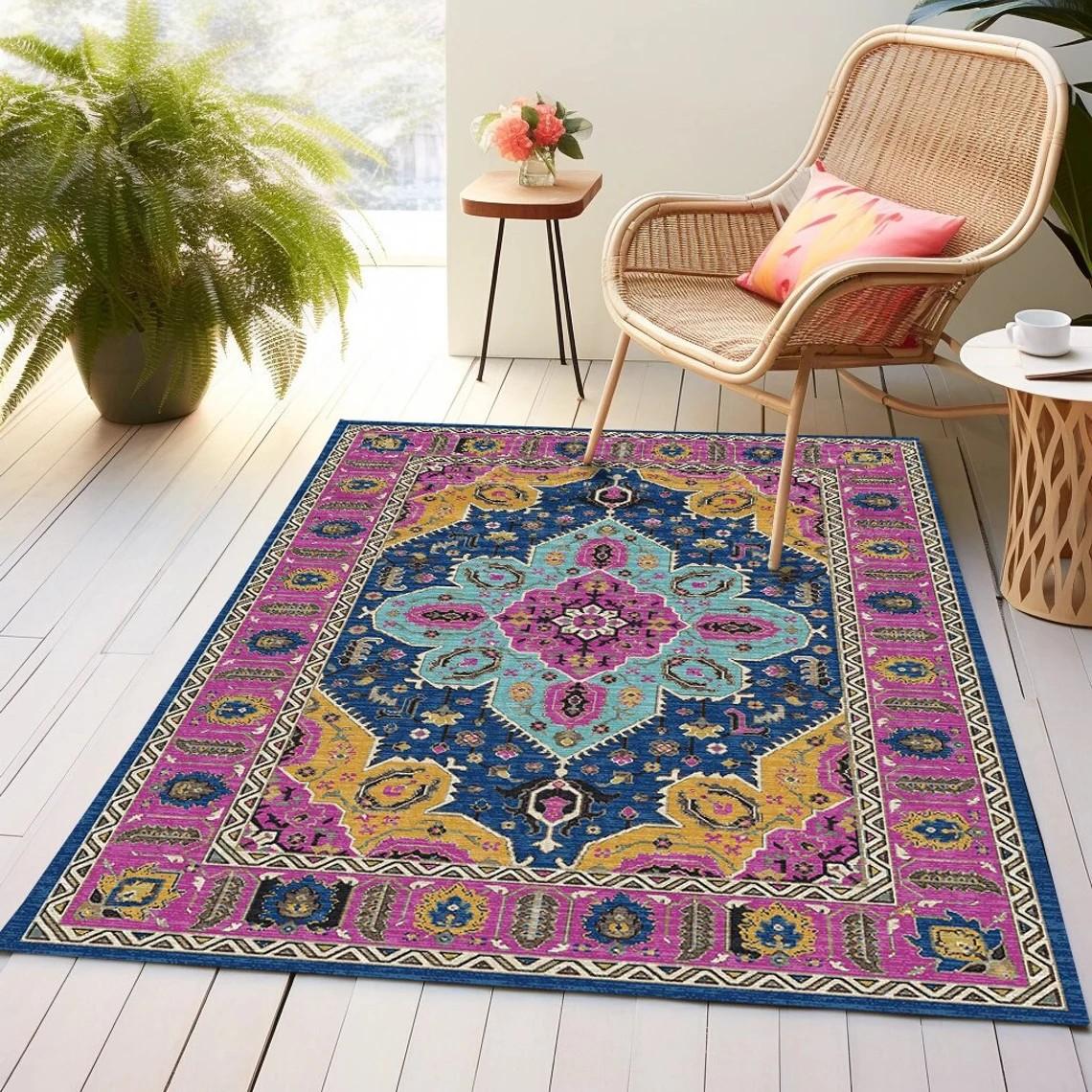 Washable Vintage Farmhouse Green Rug Bohemian Indoor Carpet for Kids Room Stylish Comfortable Distressed 50x80cm
Washable Vintage Farmhouse Green Rug Bohemian Indoor Carpet for Kids Room Stylish Comfortable Distressed 50x80cm
