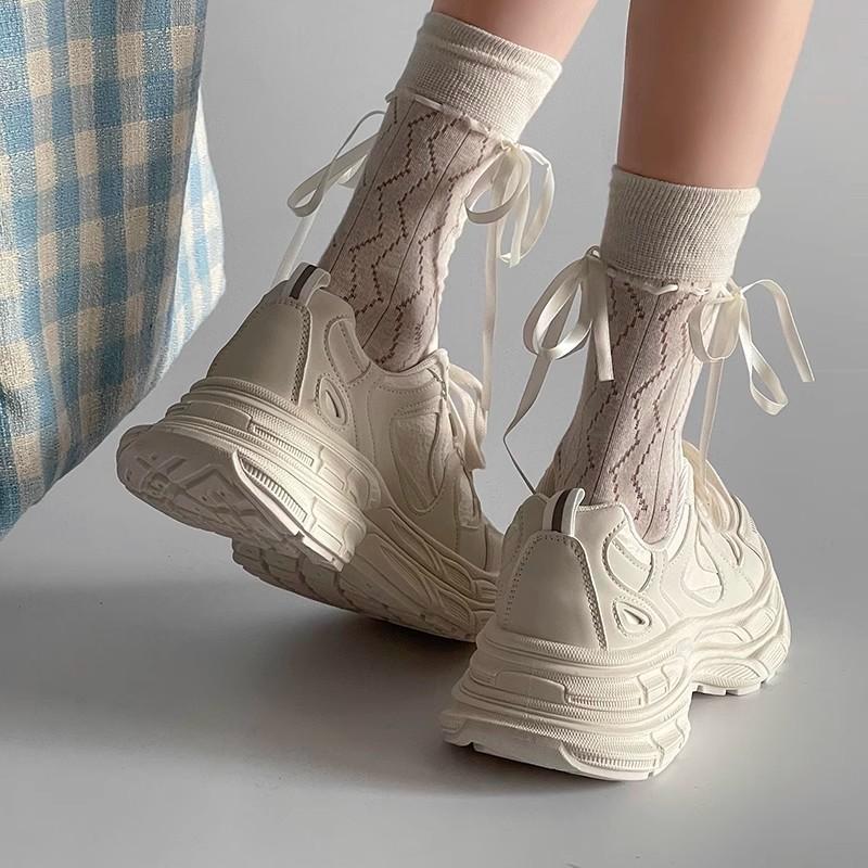 Thick-soled heightened white foot-showing little dad shoes women s spring and summer new versatile lace-up lightweight sports and leisure shoes 35 червоний
Thick-soled heightened white foot-showing little dad shoes women s spring and summer new versatile lace-up lightweight sports and leisure shoes 35 червоний