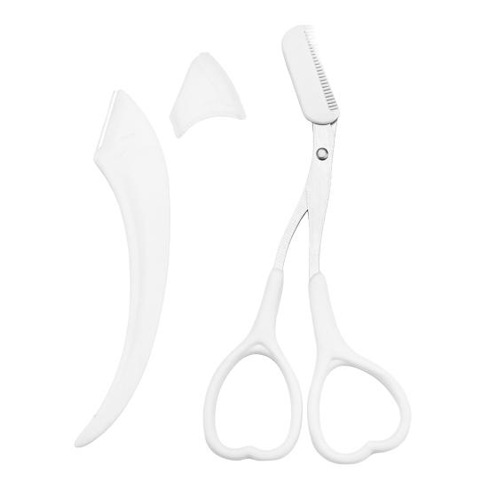 2Pcs Eyebrow Trimmer Scissor Razor Stainless Steel Precision Eyebrow Cutter Scissors with Comb Men Women Brow Hair Removal Grooming Tool 1 Set білий
2Pcs Eyebrow Trimmer Scissor Razor Stainless Steel Precision Eyebrow Cutter Scissors with Comb Men Women Brow Hair Removal Grooming Tool 1 Set білий