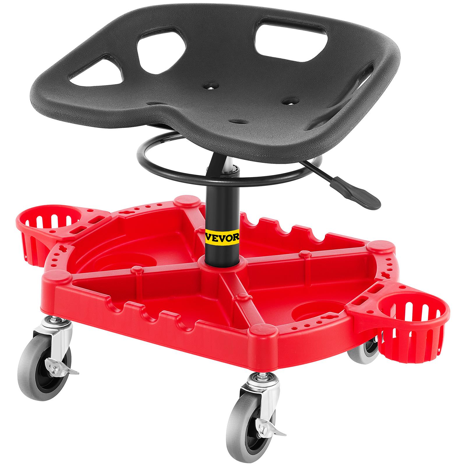 VEVOR Rolling Garage Stool Adjustable Height 360-degree Swivel Wheel Large Tool Tray with Two Bottle Holder for Auto Repair Shop United States
VEVOR Rolling Garage Stool Adjustable Height 360-degree Swivel Wheel Large Tool Tray with Two Bottle Holder for Auto Repair Shop United States