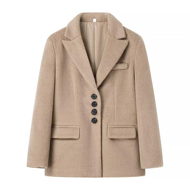 2024 Rose Pink Long-Haired Suit Jacket: European American Women s Street Fashion Small хаки
2024 Rose Pink Long-Haired Suit Jacket: European American Women s Street Fashion Small хаки