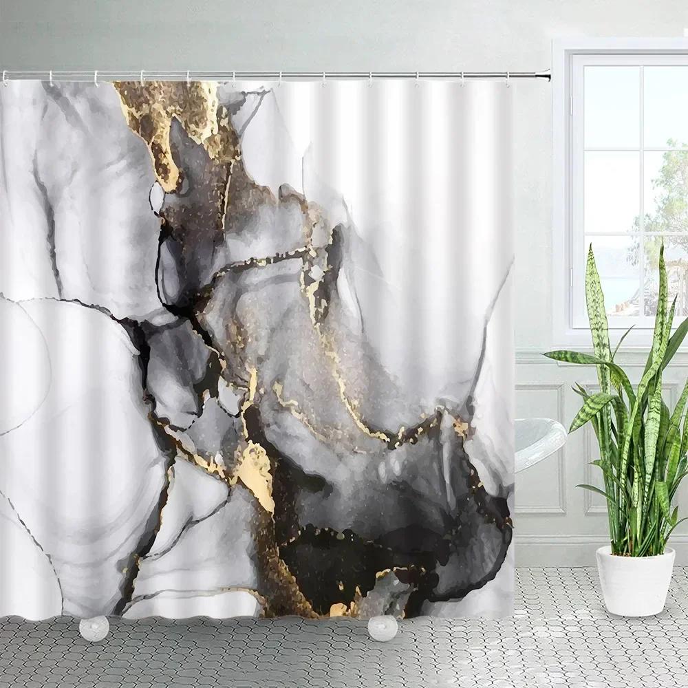 Black White Marble Shower Curtain Set Abstract Art Bathroom Decor Creative Geometric Waterproof Fabric Bath Curtains With Hooks W60H190(CM)-1 Pcs
Black White Marble Shower Curtain Set Abstract Art Bathroom Decor Creative Geometric Waterproof Fabric Bath Curtains With Hooks W60H190(CM)-1 Pcs
