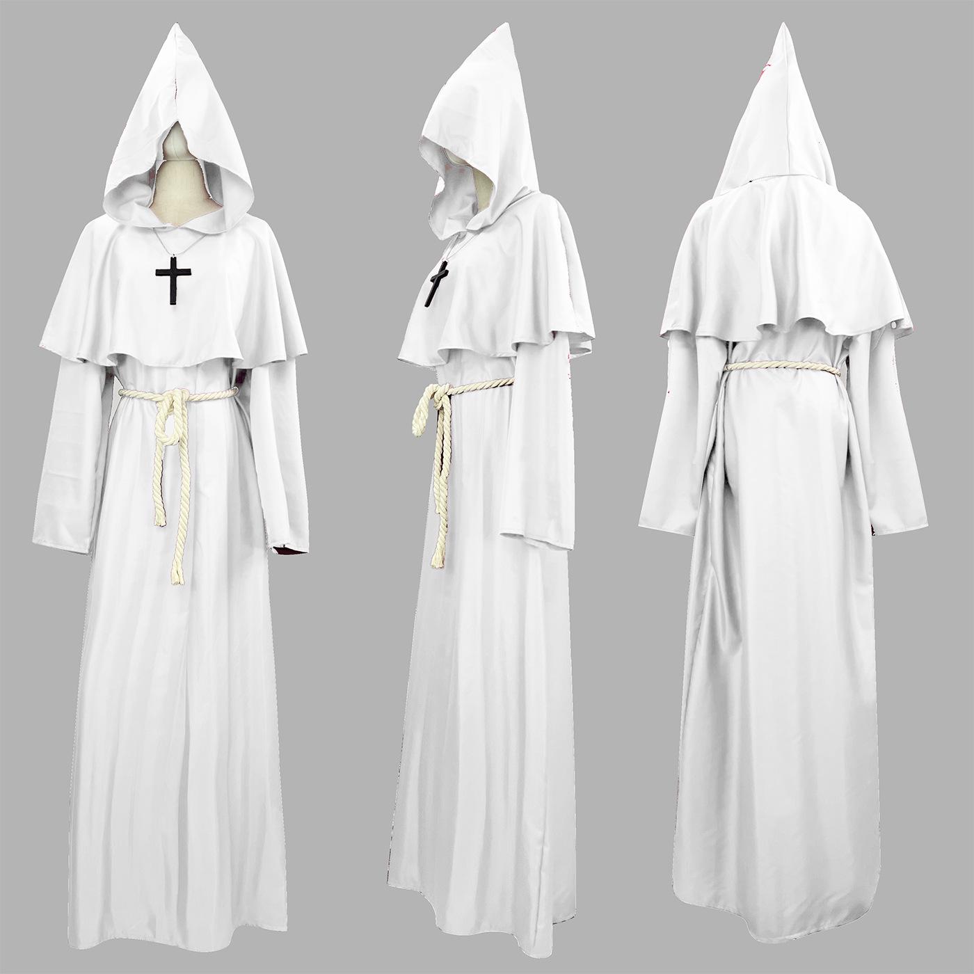 Костюм средневекового монаха и волшебника на Хэллоуин для косплея и сцены M белый
Костюм средневекового монаха и волшебника на Хэллоуин для косплея и сцены M белый