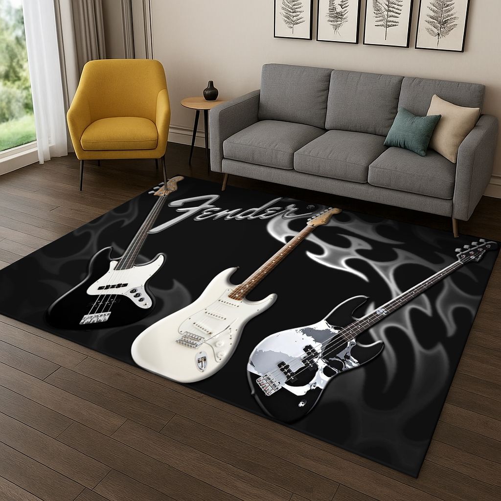 3D Килим-килимок з логотипом гітари Fender Bass для спальні, вітальні, біля дивана, килимок для вхідних дверей, прикраса для дому, нековзкий килим, подарунок 40x60cm
3D Килим-килимок з логотипом гітари Fender Bass для спальні, вітальні, біля дивана, килимок для вхідних дверей, прикраса для дому, нековзкий килим, подарунок 40x60cm