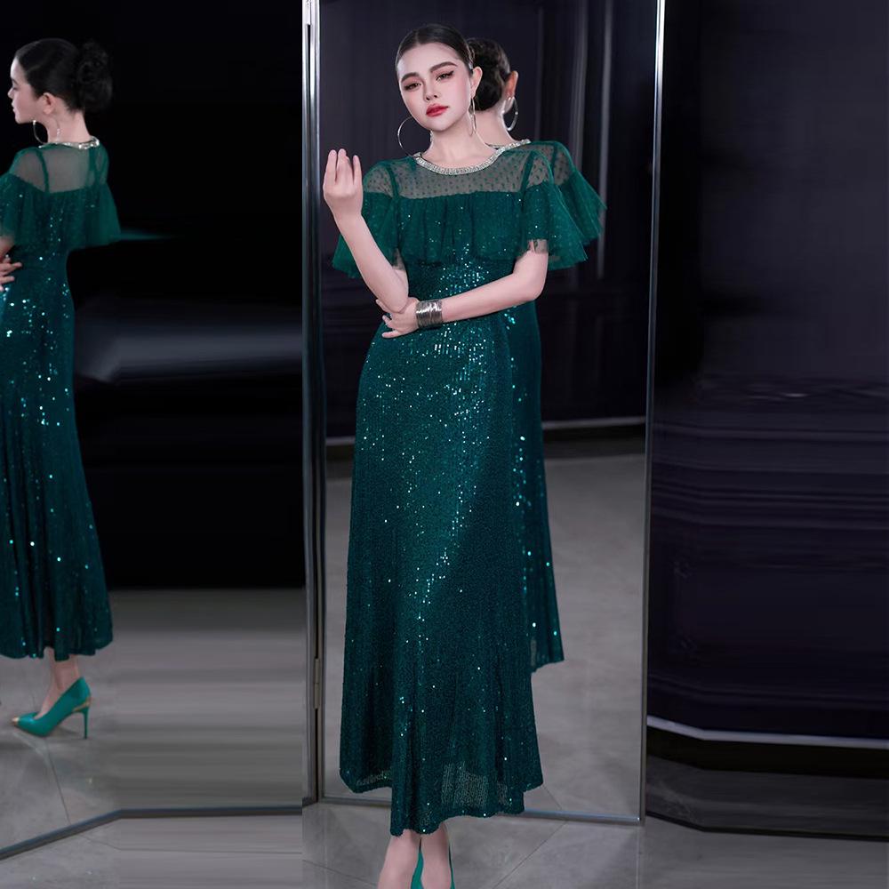French Spring/Summer 2026 Women s See-through Gauze Mermaid Dress with Ruffles and Shiny Sequins Double Extra Large
French Spring/Summer 2026 Women s See-through Gauze Mermaid Dress with Ruffles and Shiny Sequins Double Extra Large