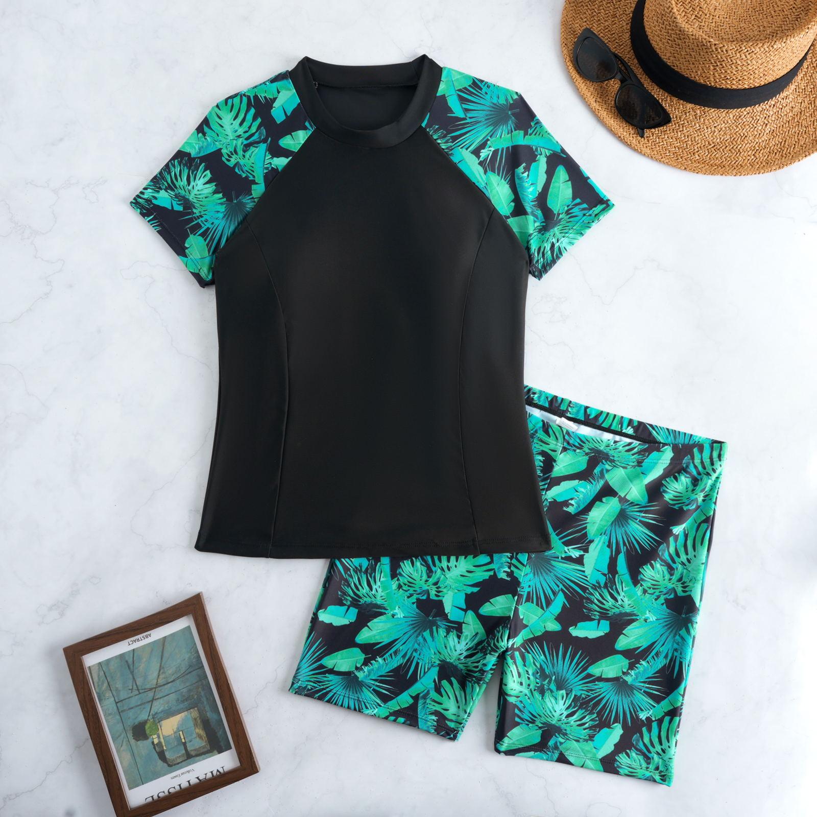 2026 Short Sleeves Tankini 2 Pieces Swimwear Female Printed Swimsuit Women Bathers Bathing Swimming Swim Suit Beachwear XL зелений
2026 Short Sleeves Tankini 2 Pieces Swimwear Female Printed Swimsuit Women Bathers Bathing Swimming Swim Suit Beachwear XL зелений