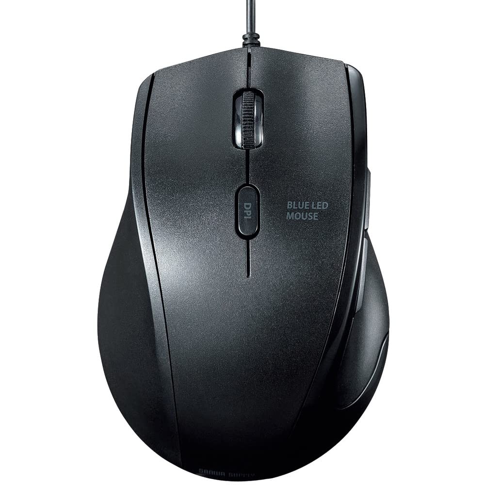 Sanwa Supply Silent Wired Blue LED Mouse 5 Back and Forward 2400dpi Medium (Left-Handed), Buttons, Buttons, (4-Level Switching), Size, MA-BL165BK
Sanwa Supply Silent Wired Blue LED Mouse 5 Back and Forward 2400dpi Medium (Left-Handed), Buttons, Buttons, (4-Level Switching), Size, MA-BL165BK
