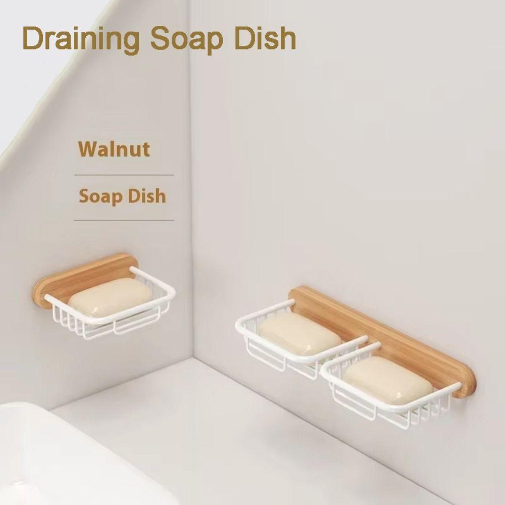 Antisepsis Wall Mounted Soap Shelf Single/Double Grid Bathroom Storage Rack Soap Organizer A1 Beech White
Antisepsis Wall Mounted Soap Shelf Single/Double Grid Bathroom Storage Rack Soap Organizer A1 Beech White