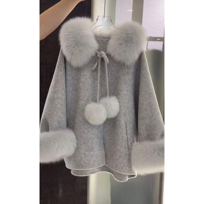 Korean Style Women s Sweet Fur Collar Wool Coat M
Korean Style Women s Sweet Fur Collar Wool Coat M