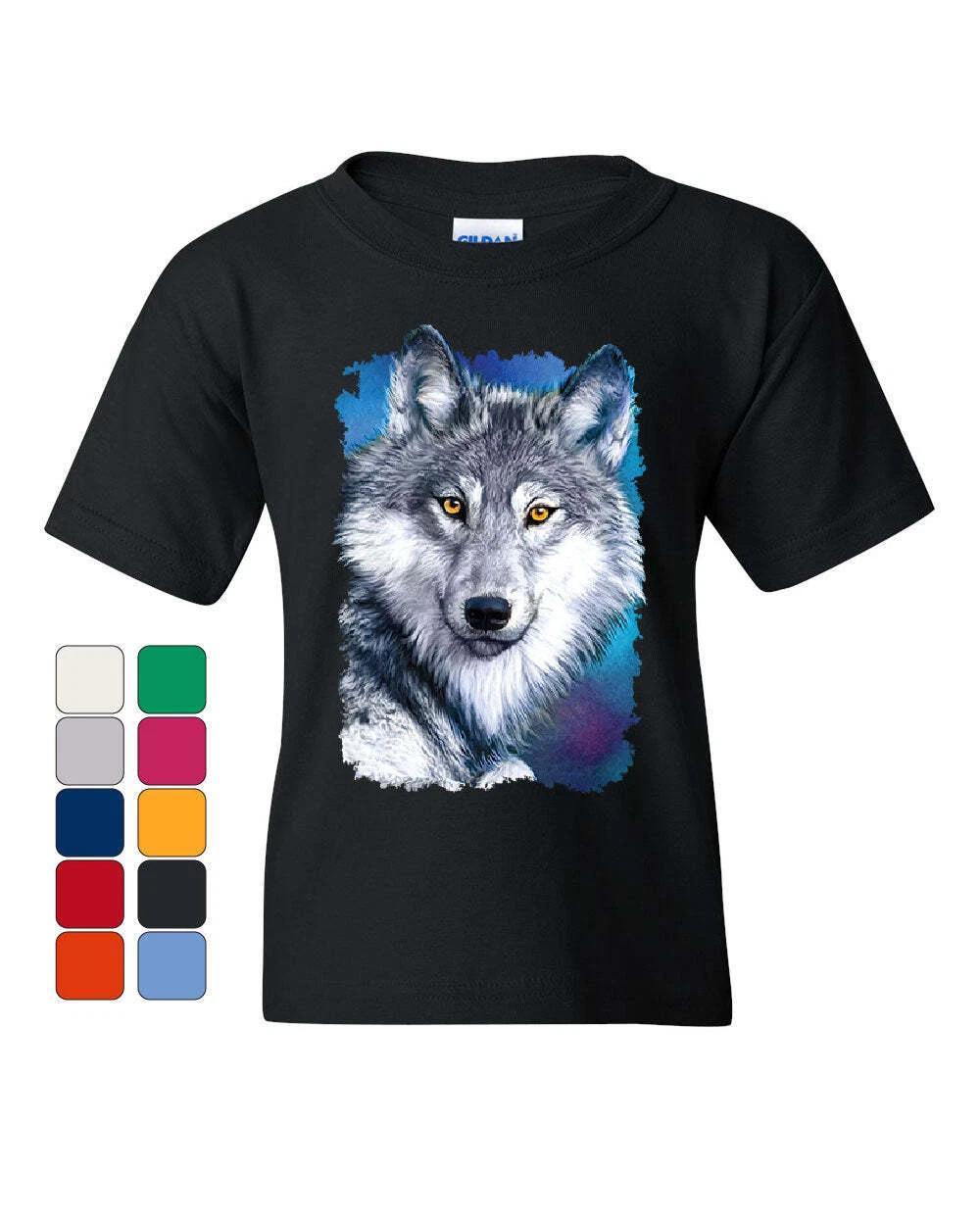 White Wolf Head Youth kids boys T-Shirt Into the Wild Wildlife Howl Wolf Pack Kids Tee 140
White Wolf Head Youth kids boys T-Shirt Into the Wild Wildlife Howl Wolf Pack Kids Tee 140