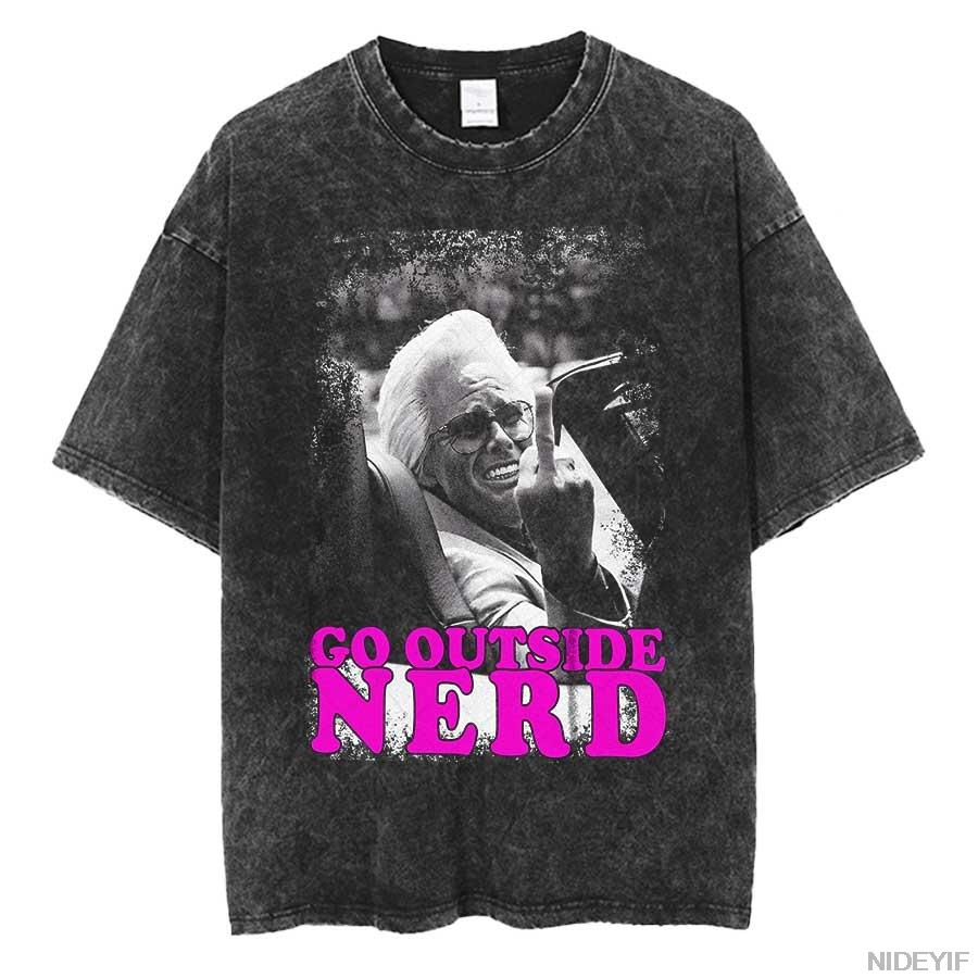 Baby Billy Go Outside Nerd Meme Oversized T shirt 100% Cotton Vintage Washed T-shirt for men women hiphop streetwear 0417-3 S
Baby Billy Go Outside Nerd Meme Oversized T shirt 100% Cotton Vintage Washed T-shirt for men women hiphop streetwear 0417-3 S