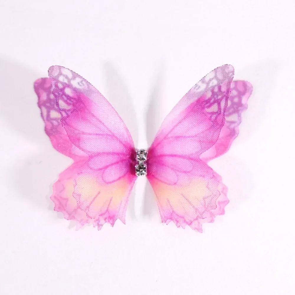 50Pcs 3D Organza Fabric Butterfly Appliques Double-layer Gradient Color Chiffon Butterfly Embroidered Patches Translucent
50Pcs 3D Organza Fabric Butterfly Appliques Double-layer Gradient Color Chiffon Butterfly Embroidered Patches Translucent