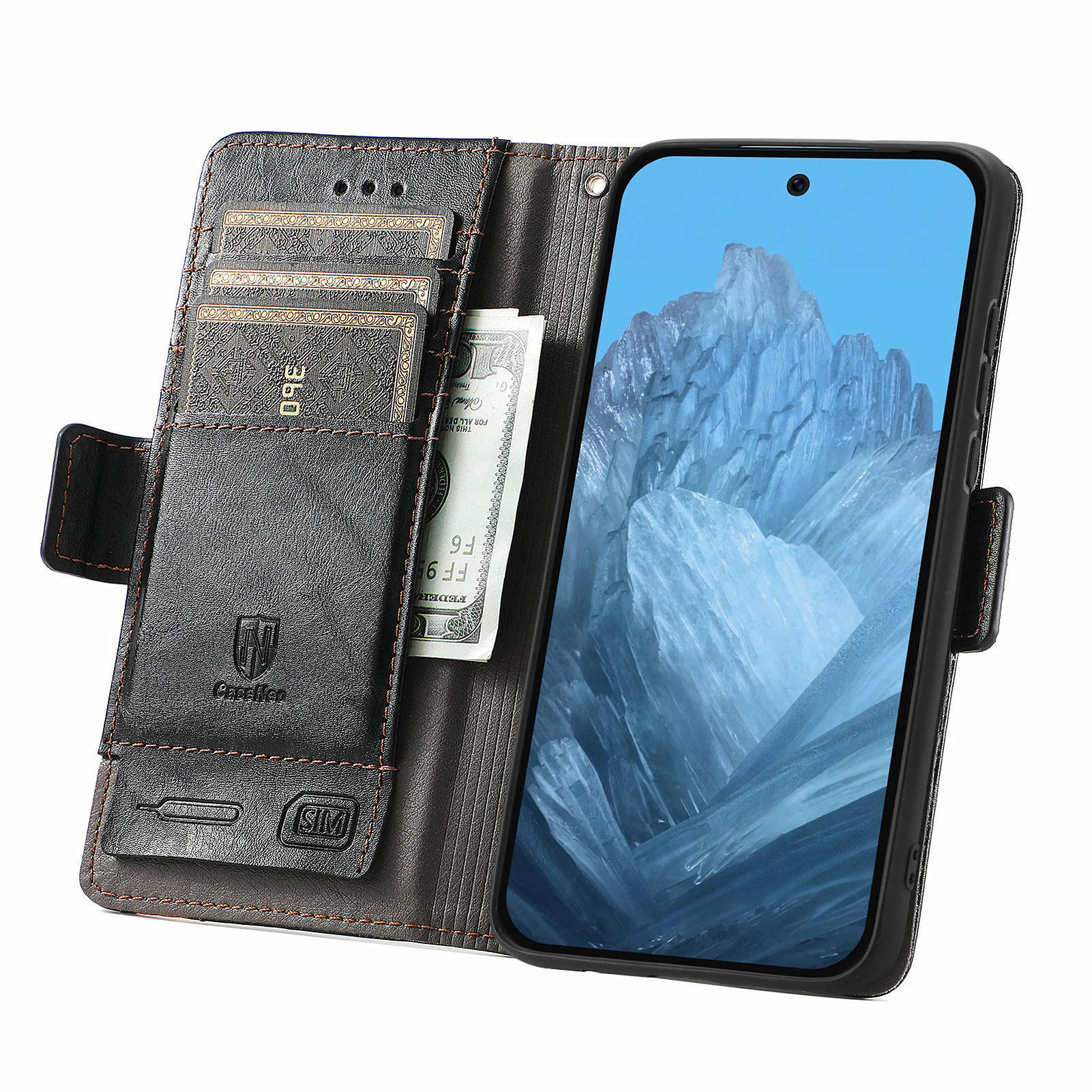 For Google Pixel 10 Pro/Pixel 10/Pixel 9 Pro/Pixel 9 Phone Cases CASENEO PU Leather Cover Stand with RFID Blocking Wallet Black
For Google Pixel 10 Pro/Pixel 10/Pixel 9 Pro/Pixel 9 Phone Cases CASENEO PU Leather Cover Stand with RFID Blocking Wallet Black