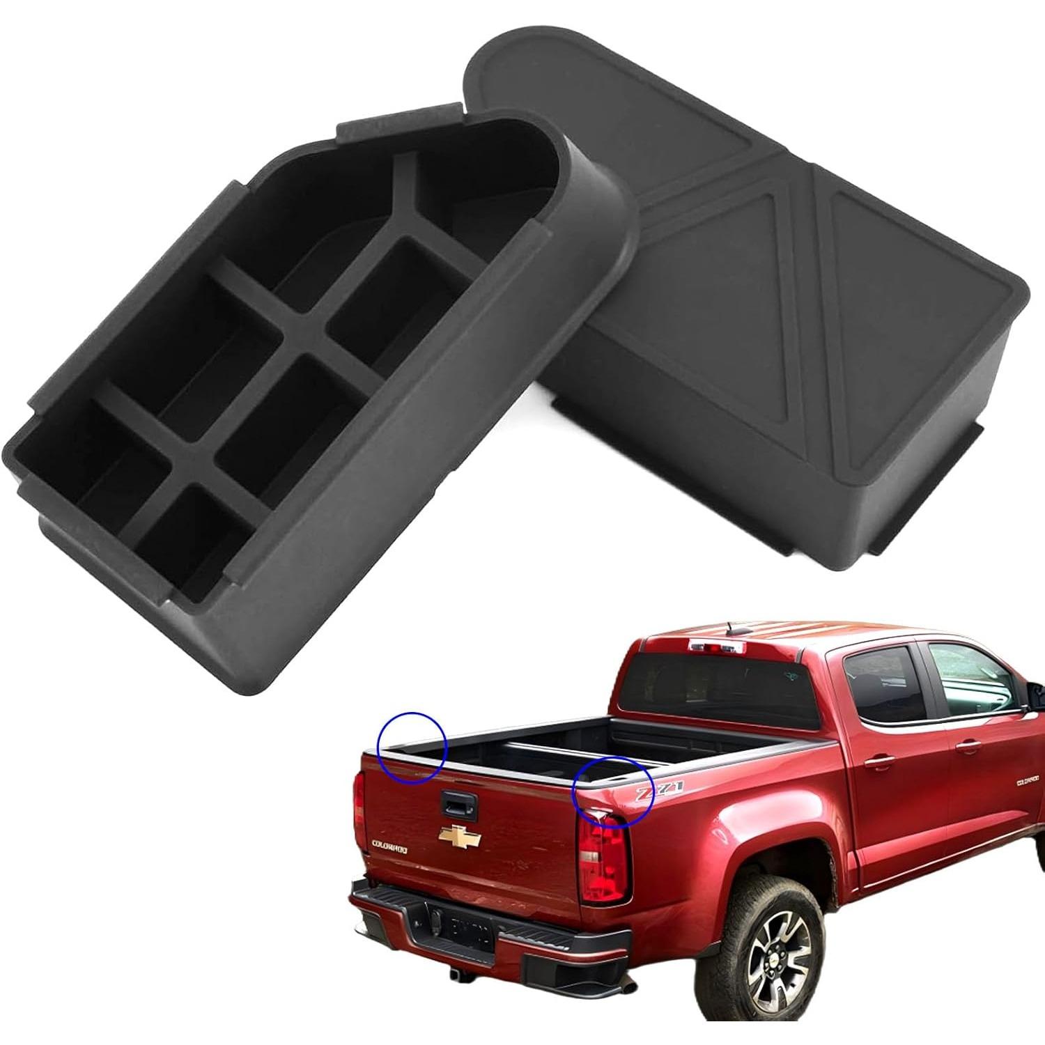 2pcs Upgraded Silicone Bed Rail Stake Pocket Covers for Chevy Colorado/GMC Canyon -2026 Truck Rear Caps Bed Rail Holes 1pair black
2pcs Upgraded Silicone Bed Rail Stake Pocket Covers for Chevy Colorado/GMC Canyon -2026 Truck Rear Caps Bed Rail Holes 1pair black