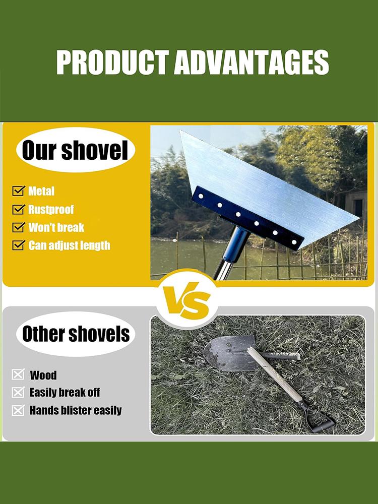 Multipurpose Garden Cleaning Shovel, Flat Shovel Ice Shovel Weeding Planting Farm Weeding Tools Metal Weed Cleaning Shovel 120cm
Multipurpose Garden Cleaning Shovel, Flat Shovel Ice Shovel Weeding Planting Farm Weeding Tools Metal Weed Cleaning Shovel 120cm