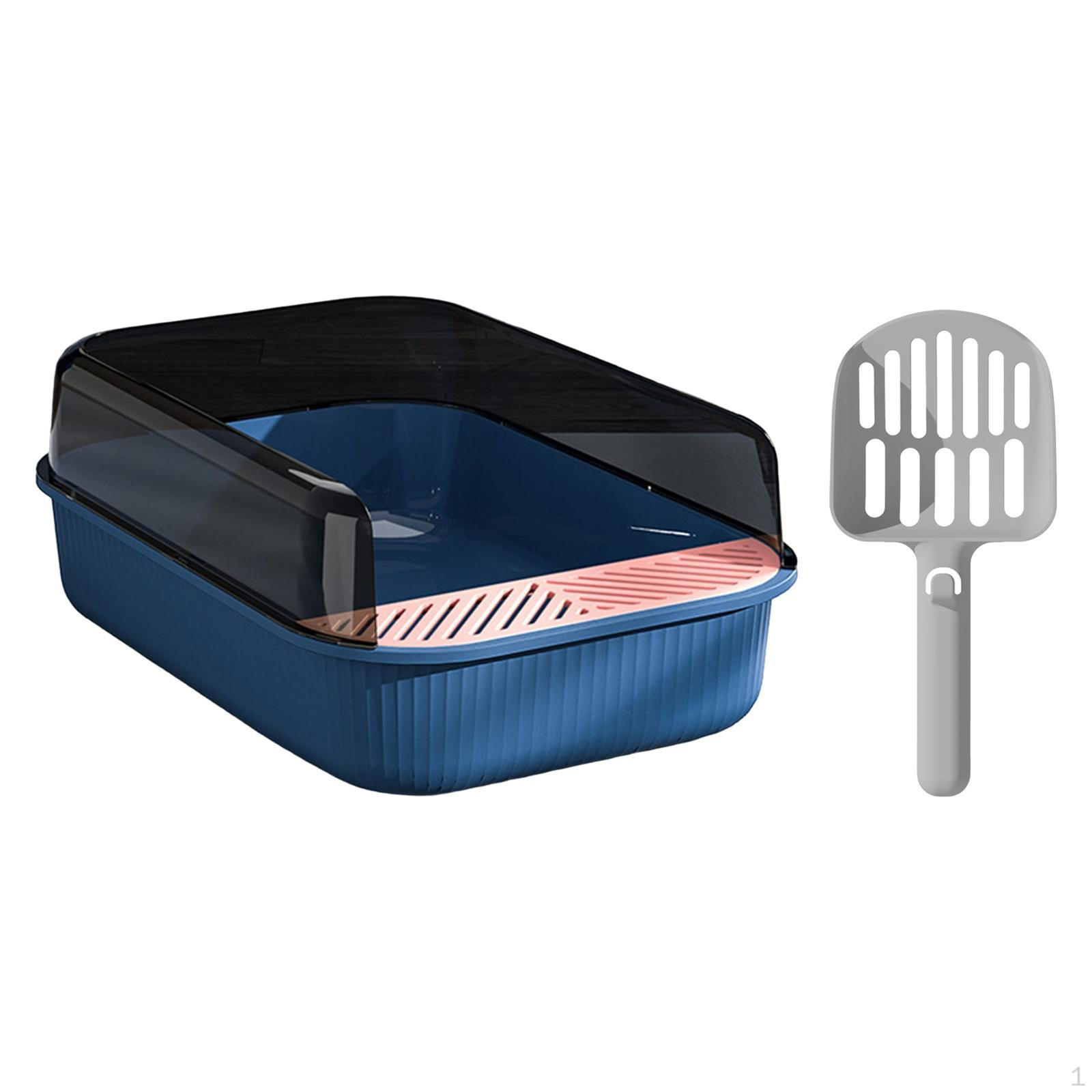 Cat Toilet Container Pan with Scoop Easy to Clean, Pet Litter Tray Deep Loo for Doggy,Small Animals, Deep Blue
Cat Toilet Container Pan with Scoop Easy to Clean, Pet Litter Tray Deep Loo for Doggy,Small Animals, Deep Blue