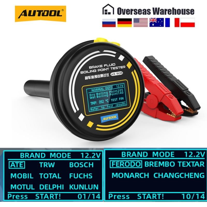 AUTOOL 12/24V Автомобильный тестер тормозной жидкости AS506 Тестер тормозной жидкости Совместим для DOT3/DOT4/DOT5.1/ENV4/ENV6 ATE/TRW/BOSCH/MOBIL Brake Fluid Tester
AUTOOL 12/24V Автомобильный тестер тормозной жидкости AS506 Тестер тормозной жидкости Совместим для DOT3/DOT4/DOT5.1/ENV4/ENV6 ATE/TRW/BOSCH/MOBIL Brake Fluid Tester