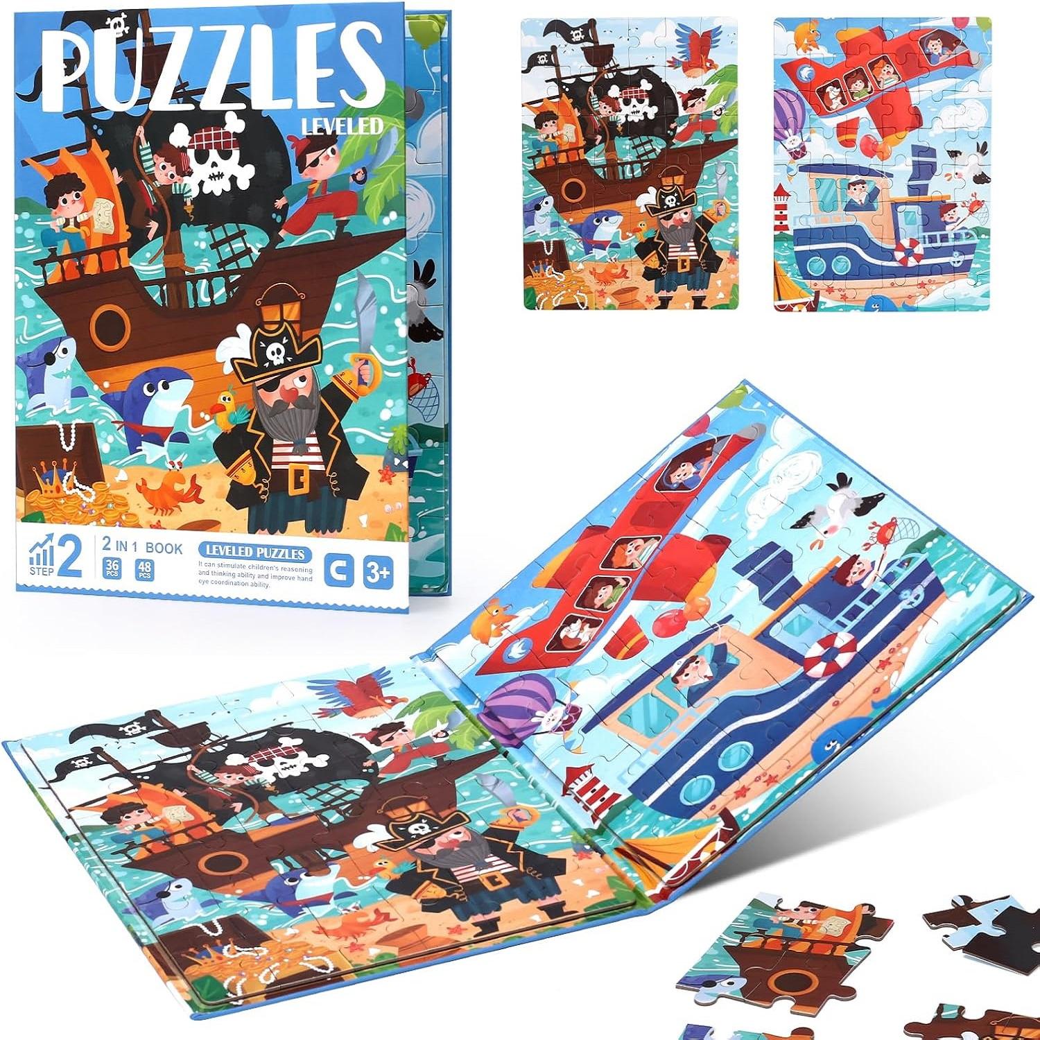 84 Pieces 2 In 1 Animation Magnet Game Book, Pirate And Transportation Themes, Travel Games And Activities, For Birthday Xmas Set
84 Pieces 2 In 1 Animation Magnet Game Book, Pirate And Transportation Themes, Travel Games And Activities, For Birthday Xmas Set