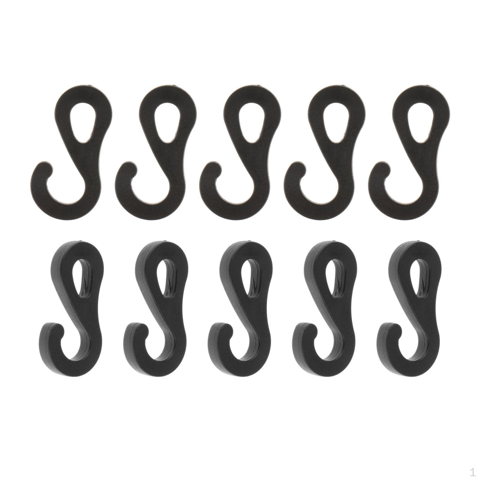 10Pcs Bungee Cord Hooks Tent Black Elastic Rope Hook Shock End for Canopy Tarp
10Pcs Bungee Cord Hooks Tent Black Elastic Rope Hook Shock End for Canopy Tarp
