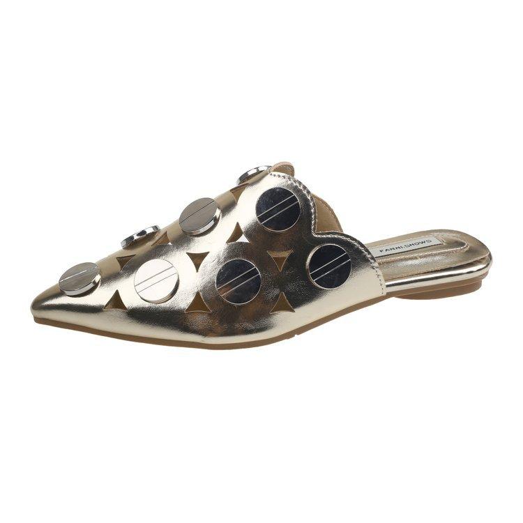 Тапочки Baotou женские, новинка 2025 года, весенне-летняя женская обувь, полые, остроносые, женские, дышащие, на плоской подошве, туфли Mueller 36 золотой
Тапочки Baotou женские, новинка 2025 года, весенне-летняя женская обувь, полые, остроносые, женские, дышащие, на плоской подошве, туфли Mueller 36 золотой