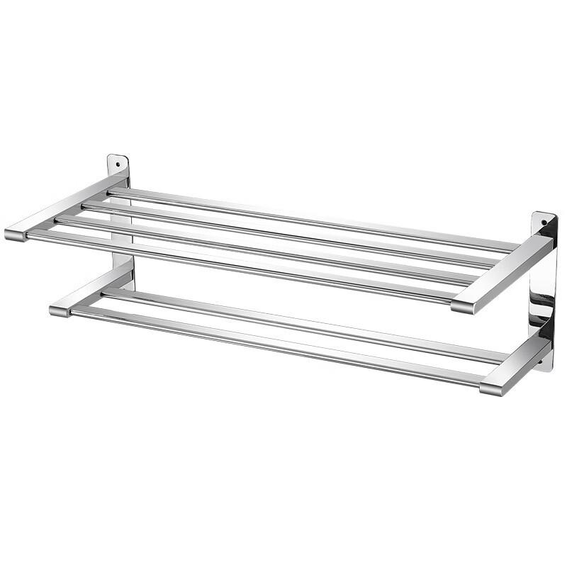 304 Stainless Steel Bathroom Towel Rack with Shelf
304 Stainless Steel Bathroom Towel Rack with Shelf