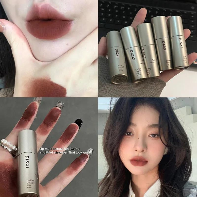 Nude Velvet Lip Gloss Waterproof Lasting Non Sticky Cup Matte Liquid Lipstick Dark Brown Red Lip Tint Mud Makeup Lips Cosmetics
Nude Velvet Lip Gloss Waterproof Lasting Non Sticky Cup Matte Liquid Lipstick Dark Brown Red Lip Tint Mud Makeup Lips Cosmetics