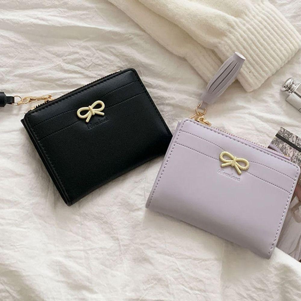 Zipper Short PU Wallet Portable Folding Coin Purse Storage Bag Bow Lady Purses Girls білий
Zipper Short PU Wallet Portable Folding Coin Purse Storage Bag Bow Lady Purses Girls білий