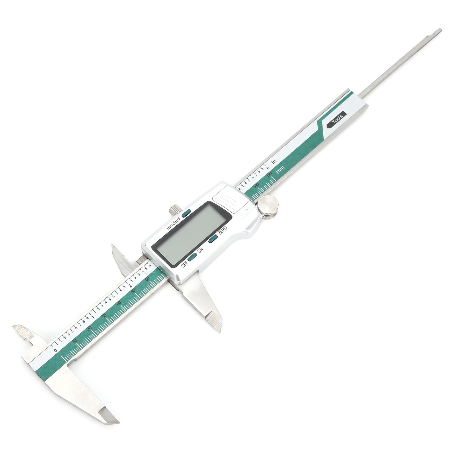 ET50 Штангенциркуль Нержавеющая сталь Высокая точность Цифровая линейка со светодиодным дисплеем для плотника