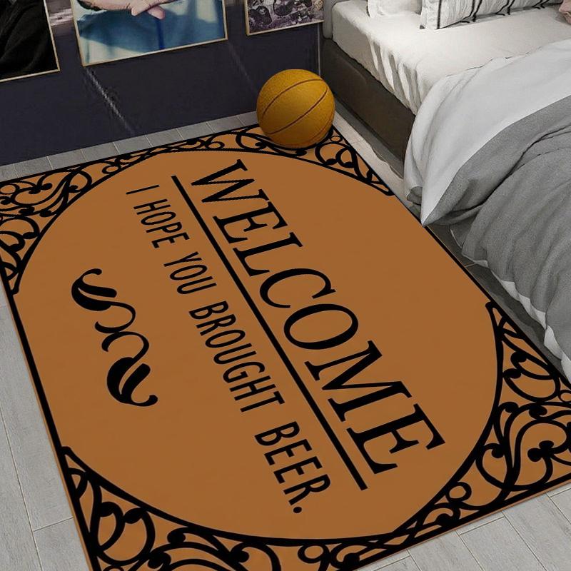 Funny Beer Welcome Rug Humorous Entryway Doormat NonSlip Easy Clean Quirky Decor Carpet for Living Room Bedroom Pet Friendly 40X60cm
Funny Beer Welcome Rug Humorous Entryway Doormat NonSlip Easy Clean Quirky Decor Carpet for Living Room Bedroom Pet Friendly 40X60cm
