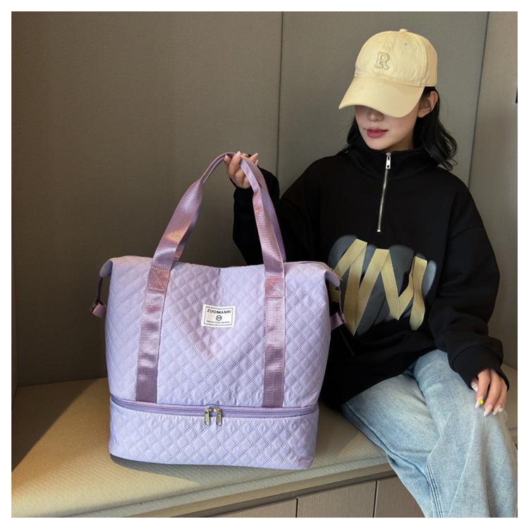 Модная и простая повседневная сумка для фитнеса с отделением для обуви, для влажных и сухих вещей, дорожная сумка-тоут для крепления удилища фиолетовый
Модная и простая повседневная сумка для фитнеса с отделением для обуви, для влажных и сухих вещей, дорожная сумка-тоут для крепления удилища фиолетовый