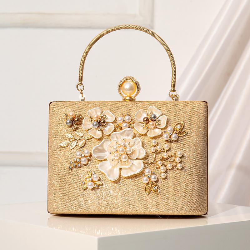 Pearl flower handbag wind evening bag cheongsam dress bag fashion high-end atmospheric bag
Pearl flower handbag wind evening bag cheongsam dress bag fashion high-end atmospheric bag