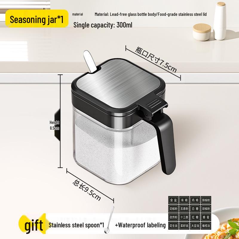 Stainless Steel Kitchen Seasoning Jar & Bottle Storage Set
Stainless Steel Kitchen Seasoning Jar & Bottle Storage Set