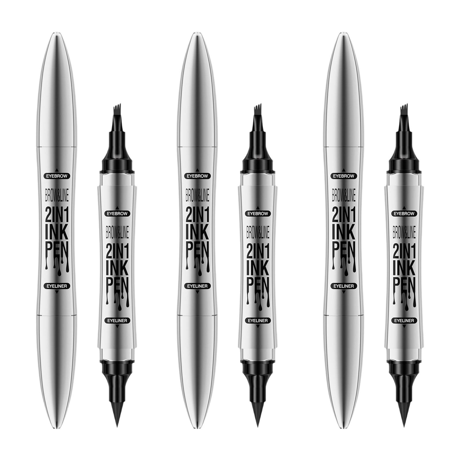 3Pcs Dual-ended Eyebrow Pen Set, 4-in-1 Tip Microblading & Eyeliner, Waterproof and Smudge Proof for Long Lasting Wear One Size
3Pcs Dual-ended Eyebrow Pen Set, 4-in-1 Tip Microblading & Eyeliner, Waterproof and Smudge Proof for Long Lasting Wear One Size