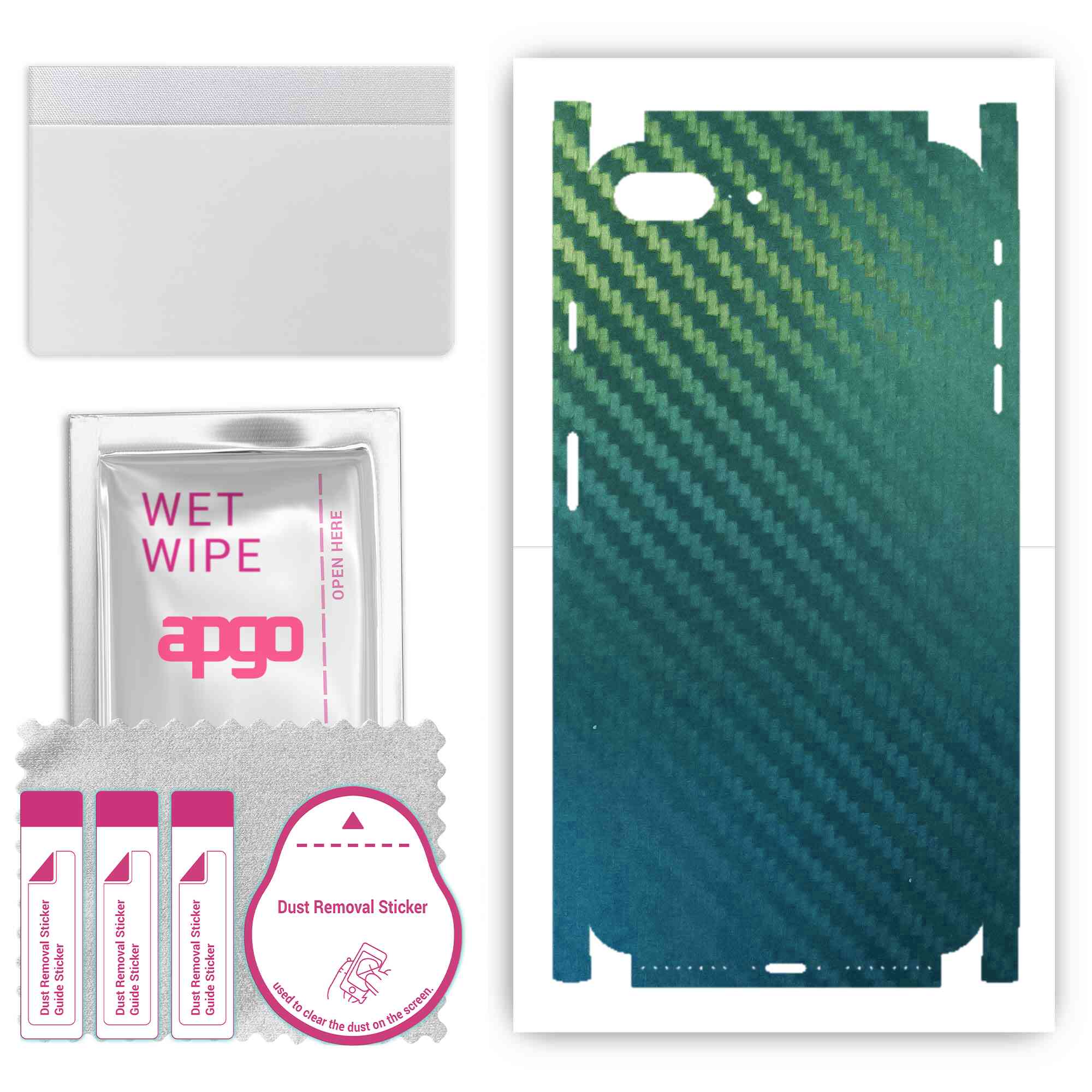 Apgo Protective Skin Sticker for the back+sides compatible with Apple iPhone 8 Plus, Full Wrap Film, Foil, Vinyl - Pattern Carbon Chameleon CAKA1
Apgo Protective Skin Sticker for the back+sides compatible with Apple iPhone 8 Plus, Full Wrap Film, Foil, Vinyl - Pattern Carbon Chameleon CAKA1