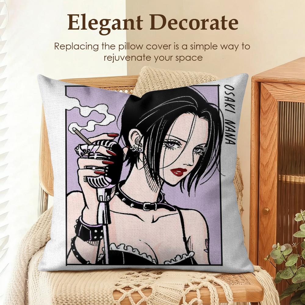 Classic NNana Anime Cushion Cover Natural Linen Organic Fabric DoubleSided Printing Sofa Home Decor Gift Pillow Case 30x30cm
Classic NNana Anime Cushion Cover Natural Linen Organic Fabric DoubleSided Printing Sofa Home Decor Gift Pillow Case 30x30cm