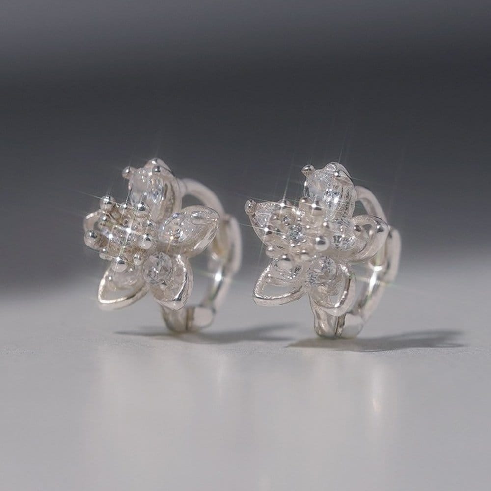 925 Silver Floyd One-Touch Ring Earrings W
925 Silver Floyd One-Touch Ring Earrings W