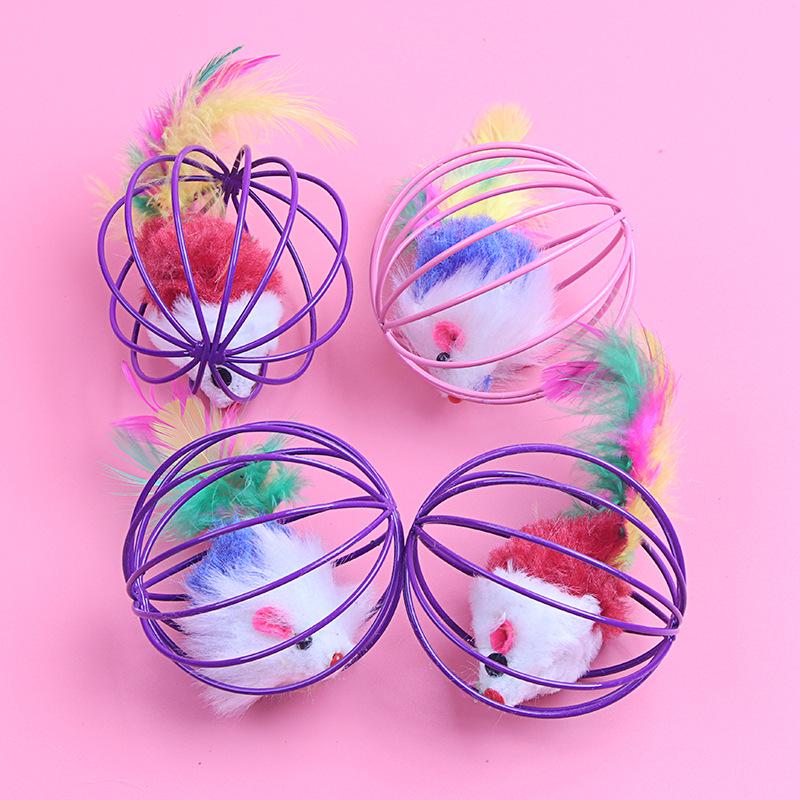 Игрушка для кошек «Мяч в клетку» с плюшевой мышкой — интерактивное развлечение для кошек
Игрушка для кошек «Мяч в клетку» с плюшевой мышкой — интерактивное развлечение для кошек