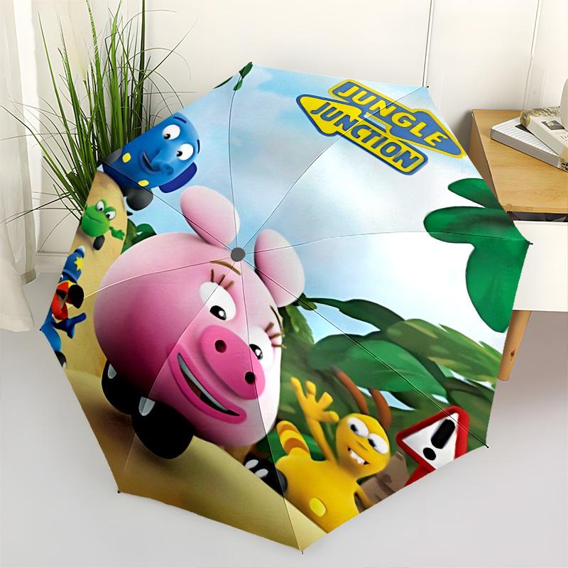 Jungle Junction, PiggyThemed Automatic Opening and Closing Umbrella 8 Ribs, Suitable for Leisure and Going Out, Outdoor Accessory, Gothic
Jungle Junction, PiggyThemed Automatic Opening and Closing Umbrella 8 Ribs, Suitable for Leisure and Going Out, Outdoor Accessory, Gothic