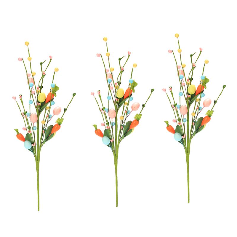 3Pcs Artificial Easter Picks Stems With Easter Eggs & Carrot Easter Egg Twig Branches For Floral Arrangement 3PCS
3Pcs Artificial Easter Picks Stems With Easter Eggs & Carrot Easter Egg Twig Branches For Floral Arrangement 3PCS