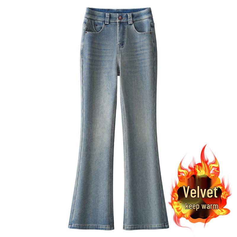 Women s Light Blue Slim-Fit Micro-Flared Jeans, Autumn/Winter 2024, Fleece-Lined and Thickened Horseshoe Pants 2XL
Women s Light Blue Slim-Fit Micro-Flared Jeans, Autumn/Winter 2024, Fleece-Lined and Thickened Horseshoe Pants 2XL