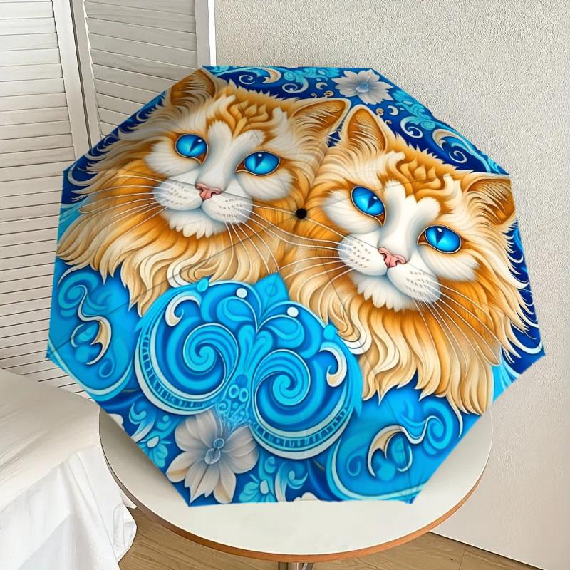 1pc Floral Cats Umbrella with Plastic Handle,Suitable for All Seasons Home Travel Outdoor UmbrellaDD1028
1pc Floral Cats Umbrella with Plastic Handle,Suitable for All Seasons Home Travel Outdoor UmbrellaDD1028
