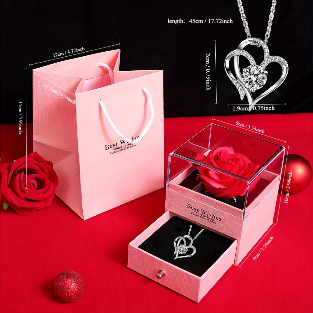 1 набор Элегантная пластиковая подарочная коробка с неувядающей розой и ожерельем в форме сердца, Идеально для Дня святого Валентина, Дня матери, Дня рождения
1 набор Элегантная пластиковая подарочная коробка с неувядающей розой и ожерельем в форме сердца, Идеально для Дня святого Валентина, Дня матери, Дня рождения