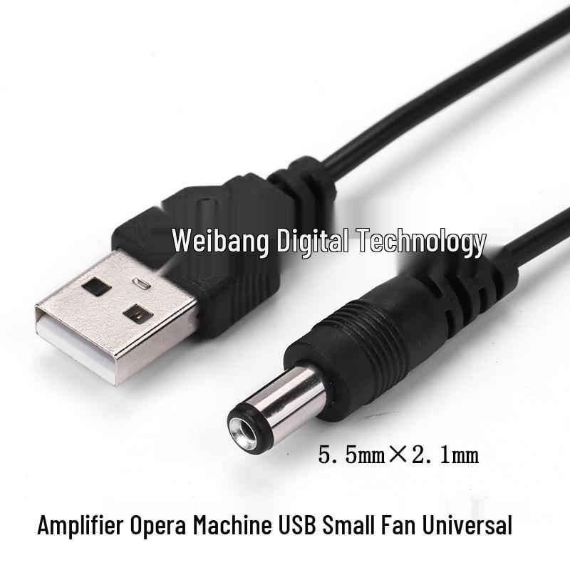 5.5mm Round Head USB Charger Cable with Loudspeaker and Fan Compatibility
5.5mm Round Head USB Charger Cable with Loudspeaker and Fan Compatibility