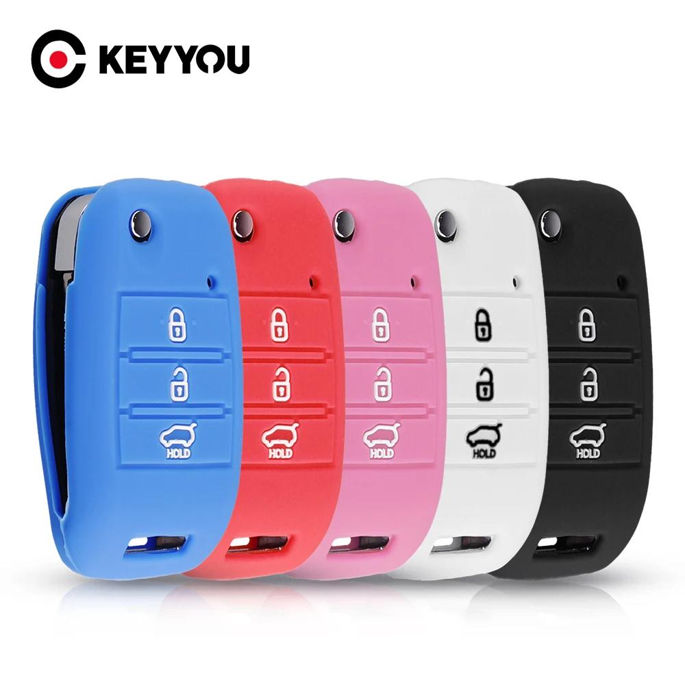 KEYYOU 3 Buttons Silicone Car Key Cover Case For KIA Sid Rio Soul Sportage Ceed Sorento Cerato K2 K3 K4 K5 червоний
KEYYOU 3 Buttons Silicone Car Key Cover Case For KIA Sid Rio Soul Sportage Ceed Sorento Cerato K2 K3 K4 K5 червоний