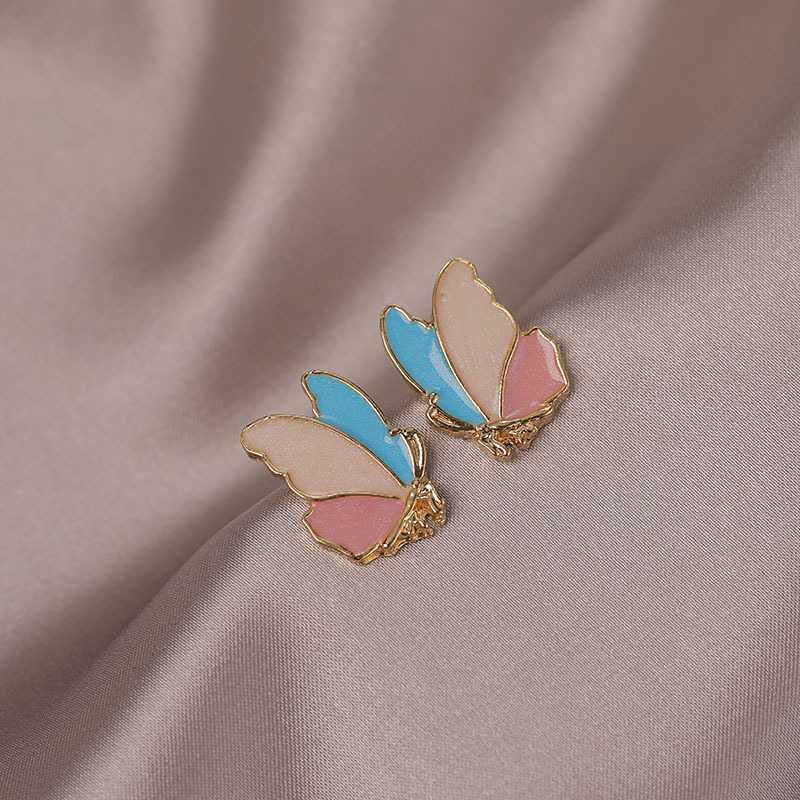 Color butterfly stud earrings women s small and simple summer versatile cute earrings drop glaze S925 sterling silver needle fresh earrings
Color butterfly stud earrings women s small and simple summer versatile cute earrings drop glaze S925 sterling silver needle fresh earrings