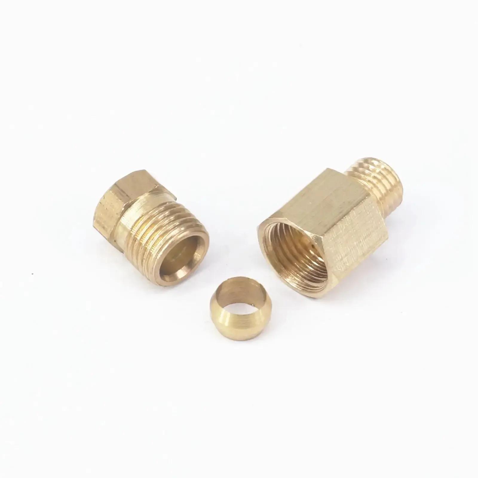 Fit Tube O.D 4/6mm-M8x1/M10x1 Male Brass Compression Connector Fitting Adapter Pipe Fitting For Lube Tubing (Brass,M8x1-4mm) латунний
Fit Tube O.D 4/6mm-M8x1/M10x1 Male Brass Compression Connector Fitting Adapter Pipe Fitting For Lube Tubing (Brass,M8x1-4mm) латунний