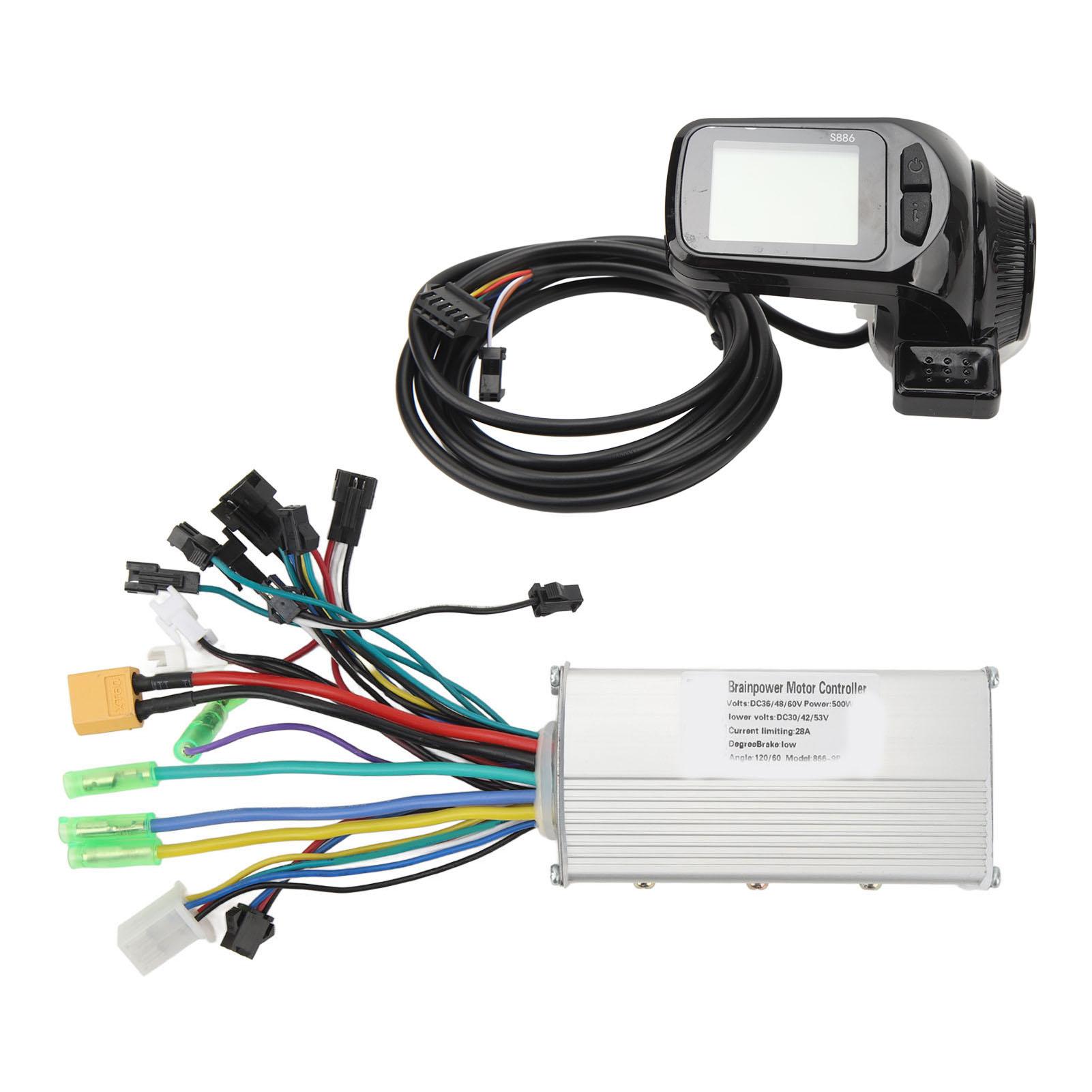Brushless Motor Controller 36V 48V 60V 500W 28A 3 Mode Sine Wave Motor Speed Regulator with Display
Brushless Motor Controller 36V 48V 60V 500W 28A 3 Mode Sine Wave Motor Speed Regulator with Display