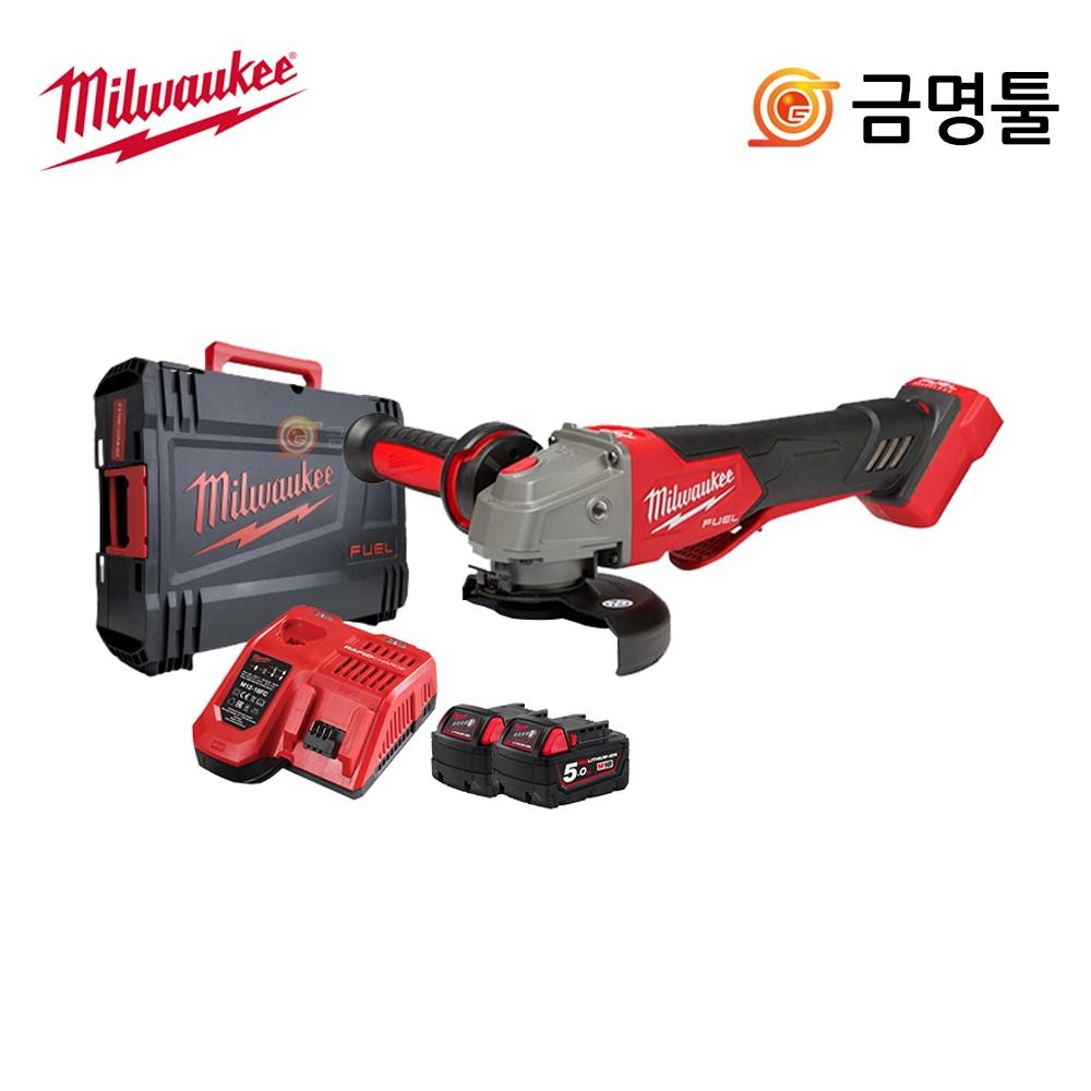 Milwaukee M18 FSAGV125XPDB 502X Зарядная шлифовальная машина 18 В 5,0 Ач, 2 шт., 5-дюймовый лопастной переключатель двигателя BL
Milwaukee M18 FSAGV125XPDB 502X Зарядная шлифовальная машина 18 В 5,0 Ач, 2 шт., 5-дюймовый лопастной переключатель двигателя BL