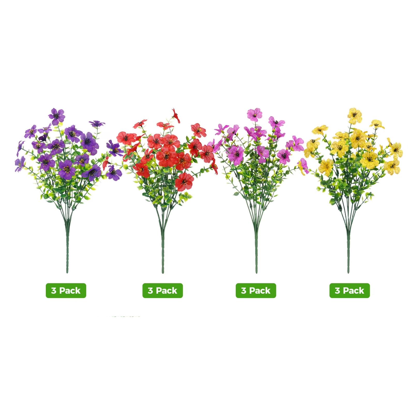 Outdoor Simulated Flowers, 12 Bouquets Of Simulated Silk Flowers With Realistic Leaves, Suitable For Gardens, Porches, Terraces One Size
Outdoor Simulated Flowers, 12 Bouquets Of Simulated Silk Flowers With Realistic Leaves, Suitable For Gardens, Porches, Terraces One Size